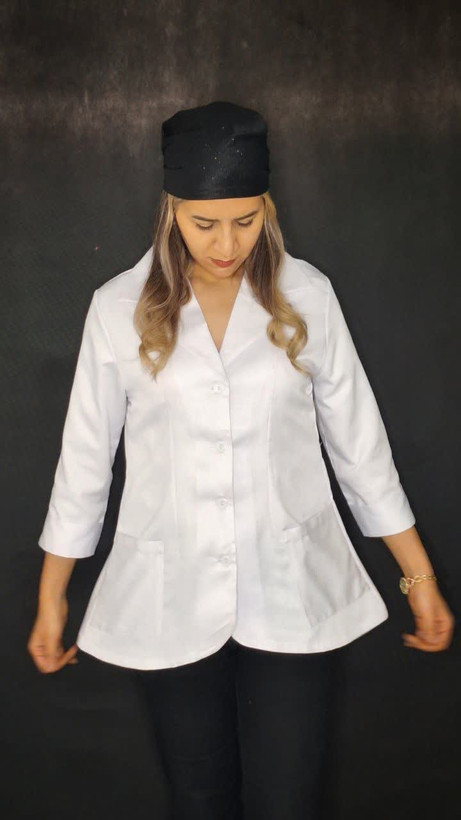 روپوش پزشکی طرح کت کوتاه PTN Medical