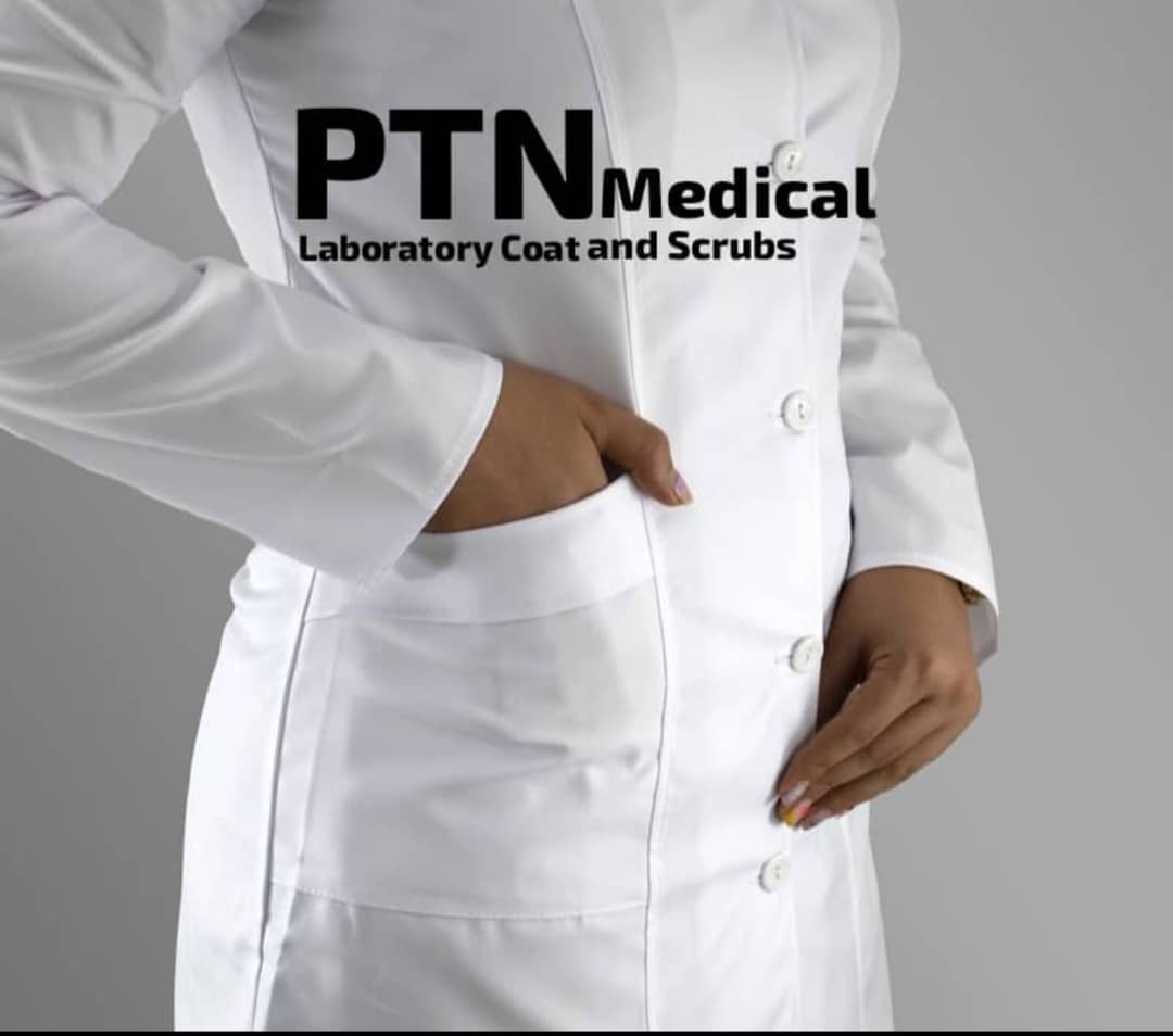 روپوش پزشکی زنانه مدل دکوب دار زیبا PTN Medical