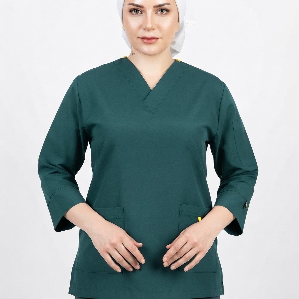 اسکراب تک زنانه مدل کلاسیک(سبزکله غازی) PTN Medical
