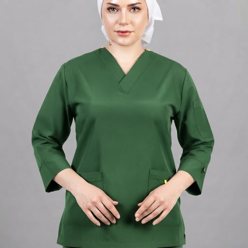 اسکراب تک زنانه مدل کلاسیک(سبز جراحی) PTN Medical