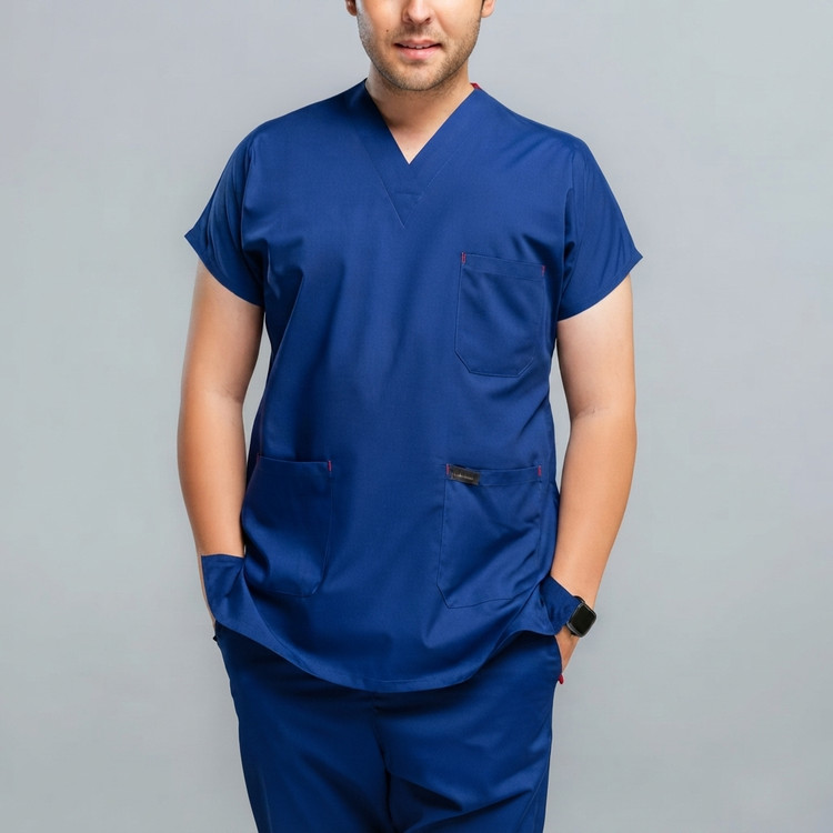 اسکراب شلوار کلاسیک (آبی کاربنی) PTN Medical