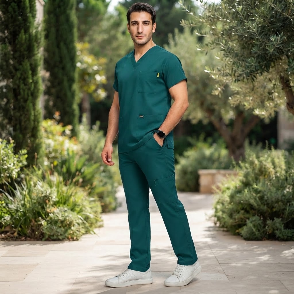 اسکراب شلوار پزشکی مردانه ترک P&Med